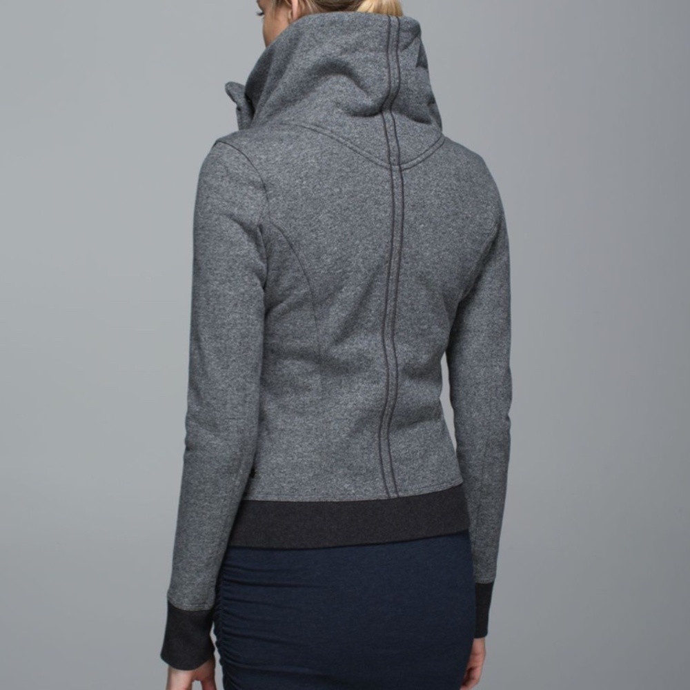 Lululemon Karmacollected Specled Black Zip Snap Jacket - Picture 6 of 15